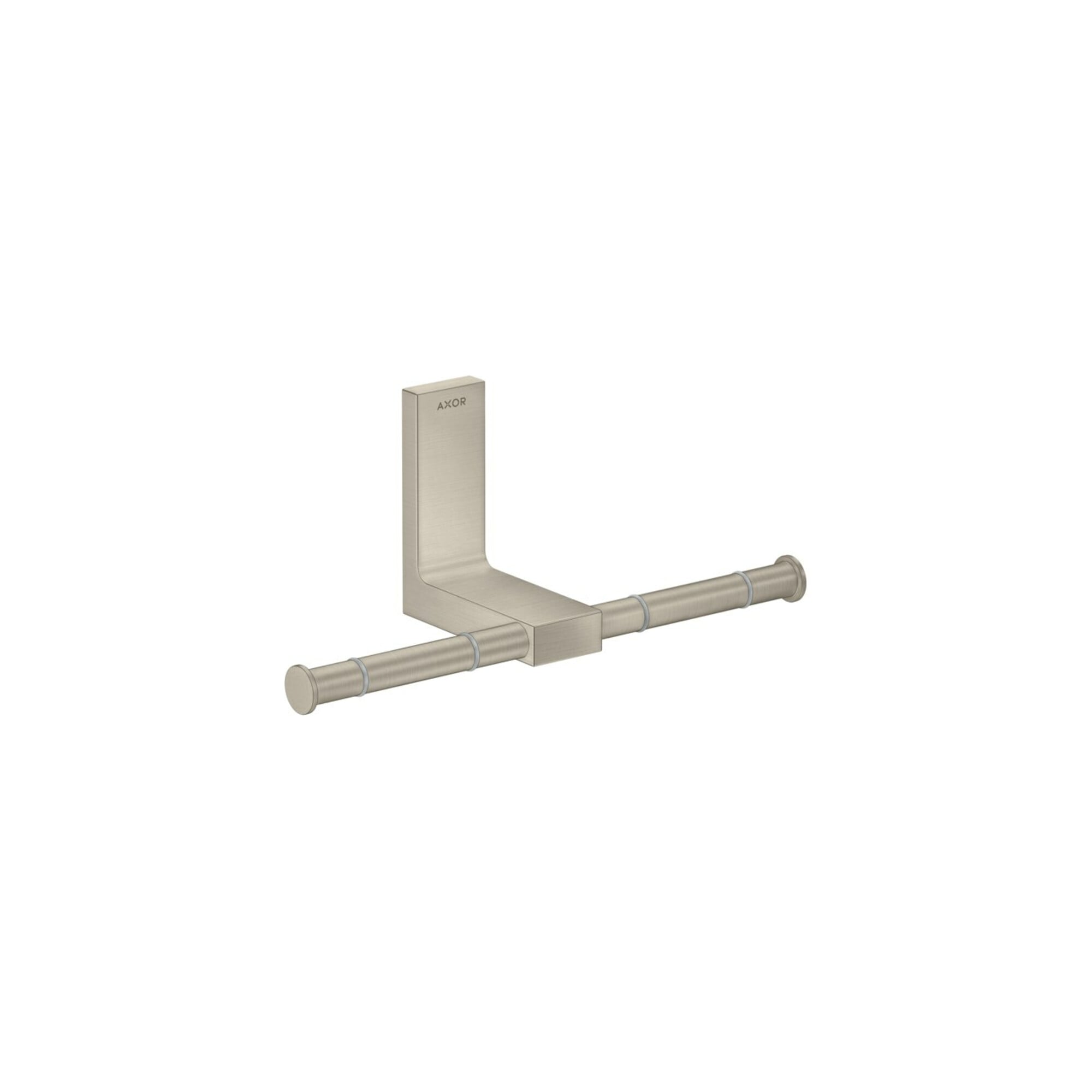 hansgrohe PRH Axor Uni. Rectangular doppelt, Wandmontage, brushed nickel