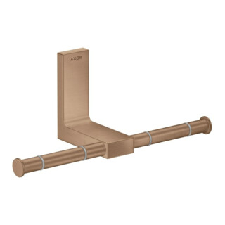 hansgrohe PRH Axor Uni. Rectangular doppelt, Wandmontage, brushed red gold
