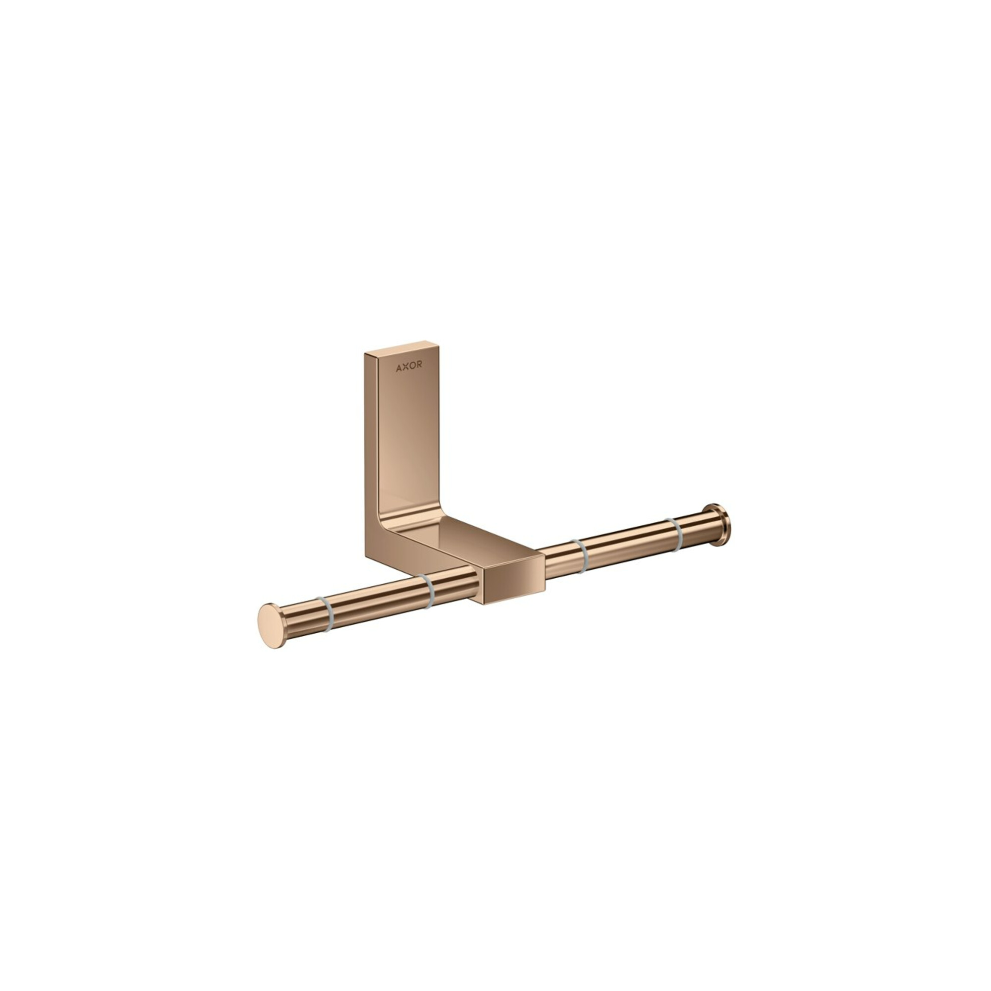 hansgrohe PRH Axor Uni. Rectangular doppelt, Wandmontage, polished red gold