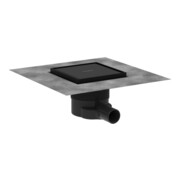 hansgrohe Punktab RainDrain Brillance Ensemble complet, 150x150 mm, noir mat