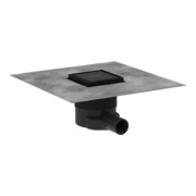 hansgrohe Punktab RainDrain Brillance Komplettset, 100x100mm, mattschwarz