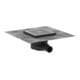 hansgrohe Punktablauf RainDrain Point 150x150mm, Set, Edelstahl gebürstet-1