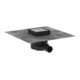 hansgrohe Punktablauf RainDrain Point Komplettset, 100x100mm, Edelstahl finish-1