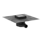 hansgrohe Punktablauf RainDrain Point Komplettset, 100x100mm, Edelstahl finish