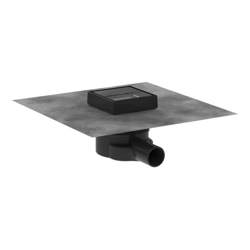 hansgrohe Punktablauf RainDrain Point Komplettset, 100x100mm, Edelstahl finish