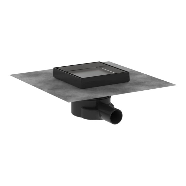 hansgrohe Punktablauf RainDrain Point Komplettset, 150x150mm, Edelstahl finish