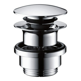 hansgrohe Push-Open-Ablaufgarnitur f WT- u. Bidetm., brushed black chrome
