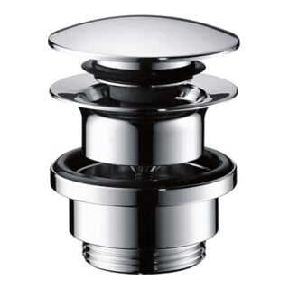 hansgrohe Push-Open-Ablaufgarnitur f WT- u. Bidetm., polished black chrome
