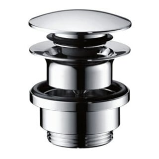 hansgrohe Push-Open-Ablaufgarnitur f WT- und Bidetmischer, brushed nickel