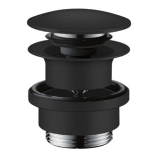 hansgrohe Push-Open-Ablaufgarnitur f WT- und Bidetmischer, mattschwarz