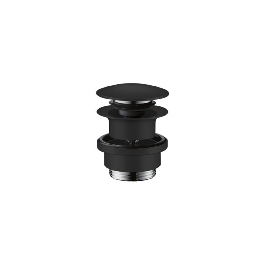 hansgrohe Push-Open-Ablaufgarnitur f WT- und Bidetmischer, mattschwarz