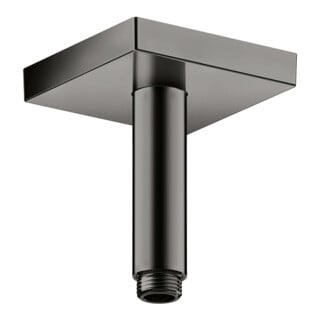 hansgrohe Raccord de plafond 100 mm, chrome noir poli, carré