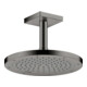 hansgrohe Raccord de plafond 100 mm, chrome noir poli, carré