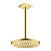 hansgrohe Raccord de plafond 300 mm, laiton brossé, carré-2