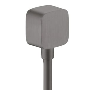 hansgrohe Raccord de tuyau Fixf Softc Axor avec clapet anti-retour, chrome noir brossé