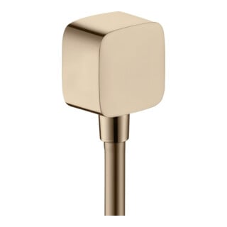 hansgrohe Raccord de tuyau Fixf Softc Axor avec clapet anti-retour, or rouge poli