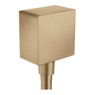 hansgrohe Raccord de tuyau Fixf Square Axor angle, avec clapet anti-retour, bronze brossé