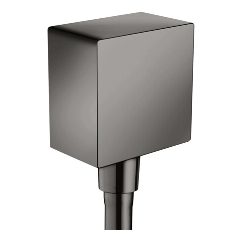 hansgrohe Raccord de tuyau Fixf Square Axor angle, avec clapet anti-retour, chrome poli bleu