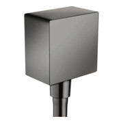 hansgrohe Raccord de tuyau Fixf Square Axor angle, avec clapet anti-retour, chrome poli bleu