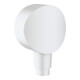 hansgrohe Raccord mural Fixfit avec clapet anti-retour, blanc mat-1