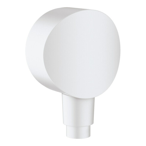 hansgrohe Raccord mural Fixfit avec clapet anti-retour, blanc mat
