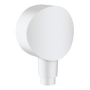 hansgrohe Raccord mural Fixfit avec clapet anti-retour, blanc mat
