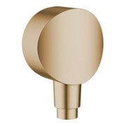 hansgrohe Raccord mural Fixfit avec clapet anti-retour, bronze brossé