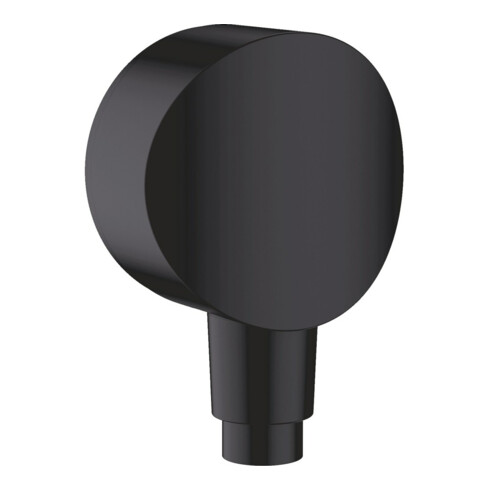 hansgrohe Raccord mural Fixfit avec clapet anti-retour, noir mat