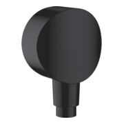 hansgrohe Raccord mural Fixfit avec clapet anti-retour, noir mat