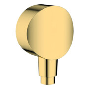 hansgrohe Raccord mural Fixfit avec clapet anti-retour, optique or poli