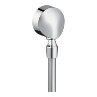hansgrohe Raccord mural Fixfit avec rotule et clapet anti-retour, chrome