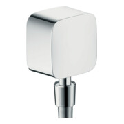 hansgrohe Raccord mural Fixfit avec rotule et clapet anti-retour, chrome-1