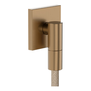hansgrohe Raccord mural Fixfit Fine avec clapet anti-retour, E, angle, bronze brossé