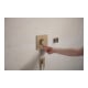 hansgrohe Raccord mural Fixfit Fine avec clapet anti-retour, E, angle, bronze brossé