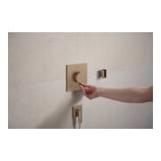 hansgrohe Raccord mural Fixfit Fine avec clapet anti-retour, E, angle, bronze brossé-2