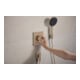 hansgrohe Raccord mural Fixfit Fine avec clapet anti-retour, E, angle, bronze brossé