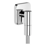 hansgrohe Raccord mural Fixfit Fine avec clapet anti-retour, Q, softsquare, chrome-1