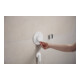 hansgrohe Raccord mural Fixfit Fine avec clapet anti-retour, S, rond, blanc mat