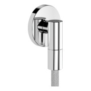 hansgrohe Raccord mural Fixfit Fine avec clapet anti-retour, S, rond, chrome-1