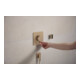 hansgrohe Raccord mural Fixfit Fine avec RV, Q, softsqua, brossé bronze