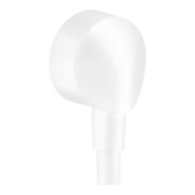 hansgrohe Raccord mural Fixfit sans boule et clapet anti-retour, blanc mat