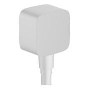 hansgrohe Raccord mural Fixfit sans rotule, avec clapet anti-retour, blanc mat