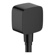 hansgrohe Raccord mural Fixfit sans rotule, avec clapet anti-retour, noir mat
