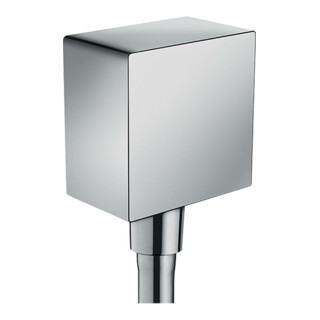 hansgrohe Raccord mural Fixfit Square avec clapet anti-retour, chrome