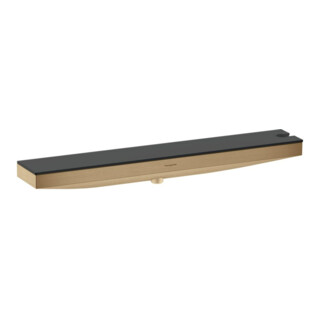 hansgrohe Raccord mural Rainfinity avec support de douche et tablette, bronze brossé