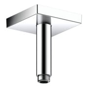 hansgrohe Raccord plafond 100 mm, chrome noir brossé, carré