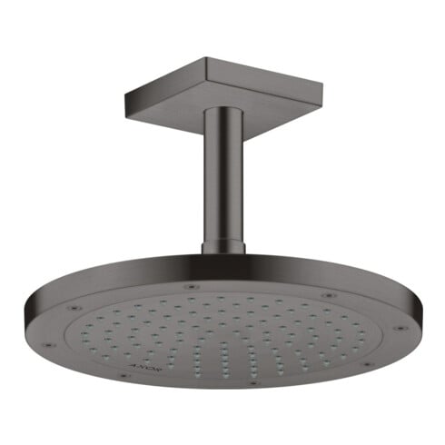 hansgrohe Raccord plafond 100 mm, chrome noir brossé, carré