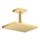 hansgrohe Raccord plafond 100 mm, optique or brossé, carré-2
