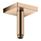 hansgrohe Raccord plafond 100 mm, or rouge poli, carré-1