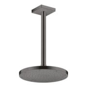 hansgrohe Raccord plafond 300 mm, chrome noir brossé, carré-2